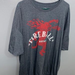 Mens Heather Blue Fireball T-shirt 3XLB